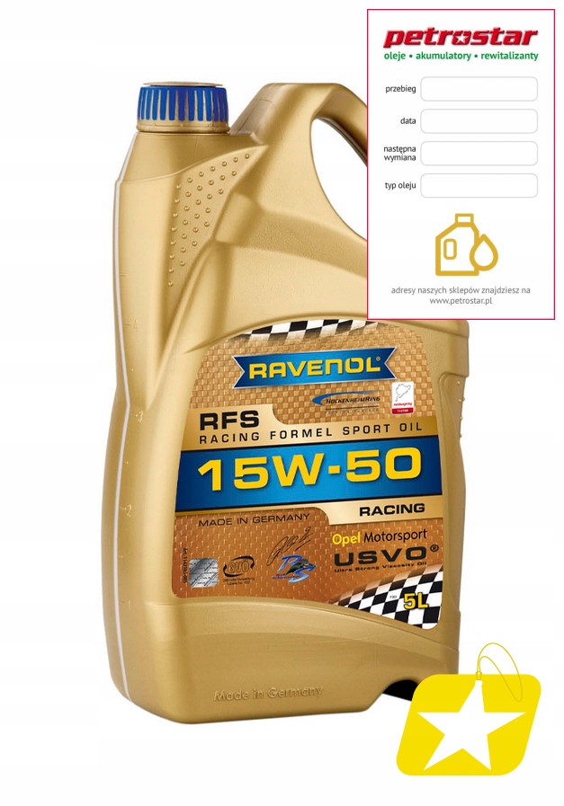 Ravenol Rfs 15W50 Usvo 5L