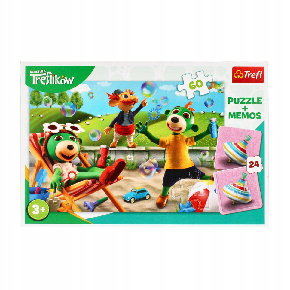 

Puzzle 60 El +memo - Rodzina Treflików Trefl 90990