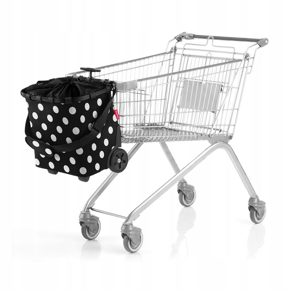 WÓZEK ZAKUPOWY Carrycruiser Frame Dots White Reisenthel Materiał poliester