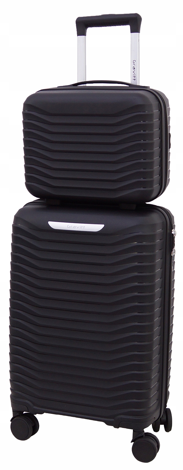 Zestaw Walizek 2w1 Walizka Podróżna Kuferek Gravitt Polipropylen 012