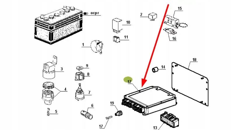 7711132237 Moduł sterujący Producent części Claas