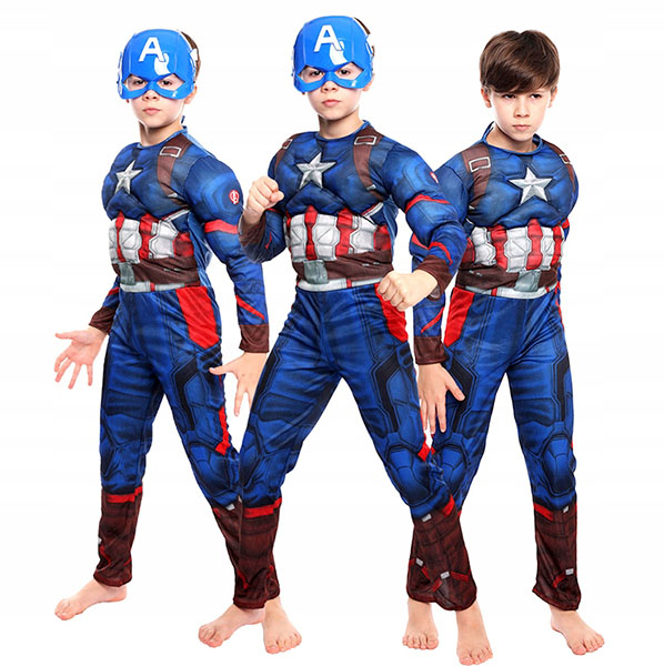 STRÓJ KAPITAN AMERYKA MIĘŚNIE MASKA 110/116 EAN (GTIN) 6908313108380