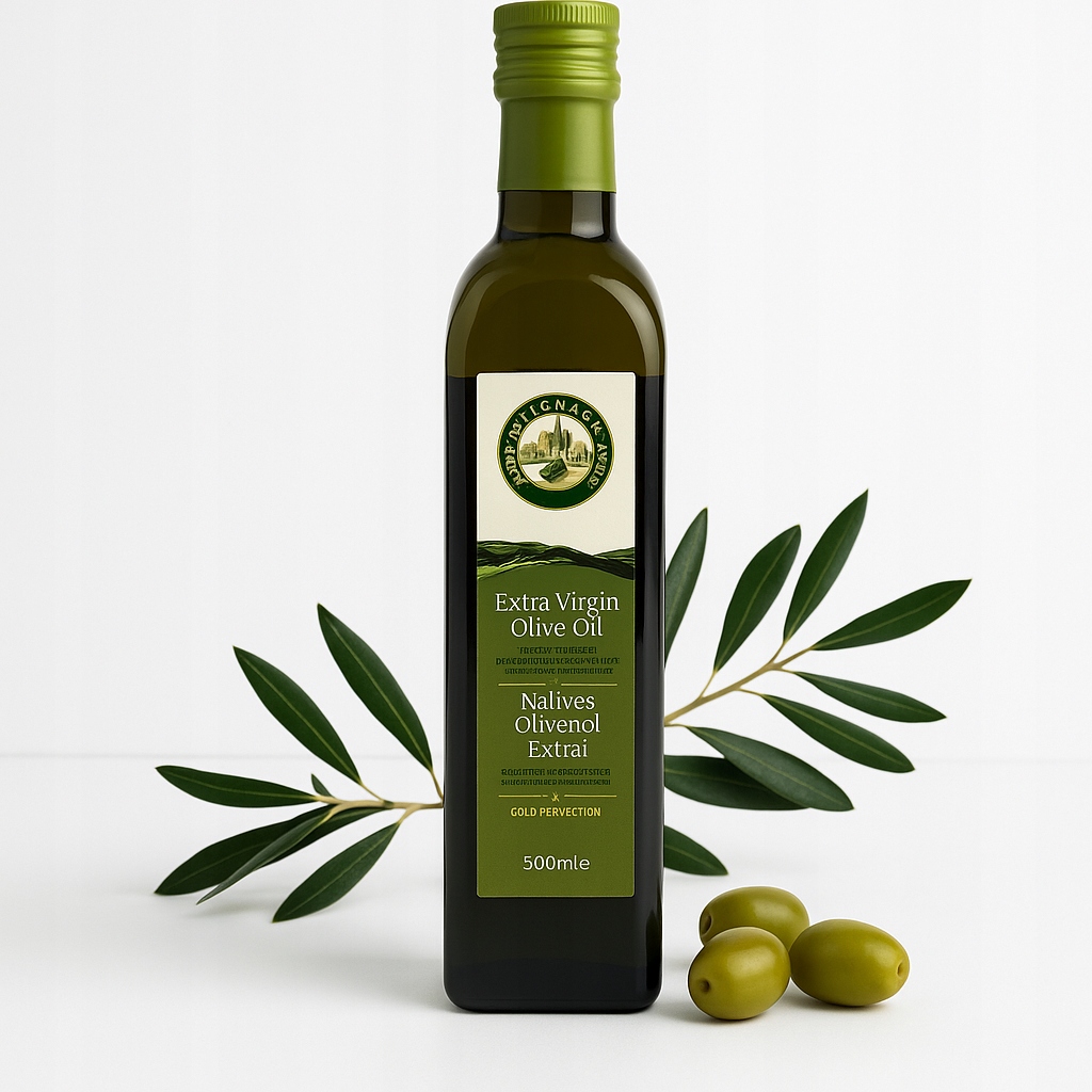 Řecký extra panenský olivový olej 500 ml Koroneiki lisovaný za studena