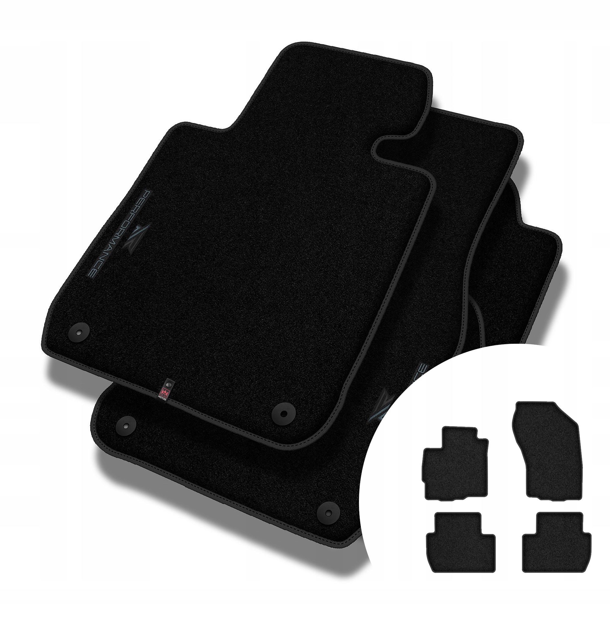 Velúrové koberčeky Performance Premium pre Mitsubishi Outlander II 2006-2013