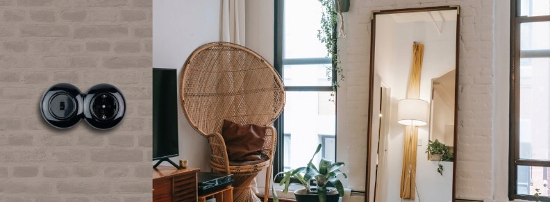 Włącznik pojedynczy z ramką BIAŁY loft retro PRL Rodzaj produktu wyłącznik pojedynczy