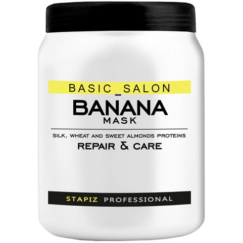 STAPIZ BASIC SALON REPAIR & CARE BANANA MASKA DO WŁOSÓW BANANOWA 1000ML