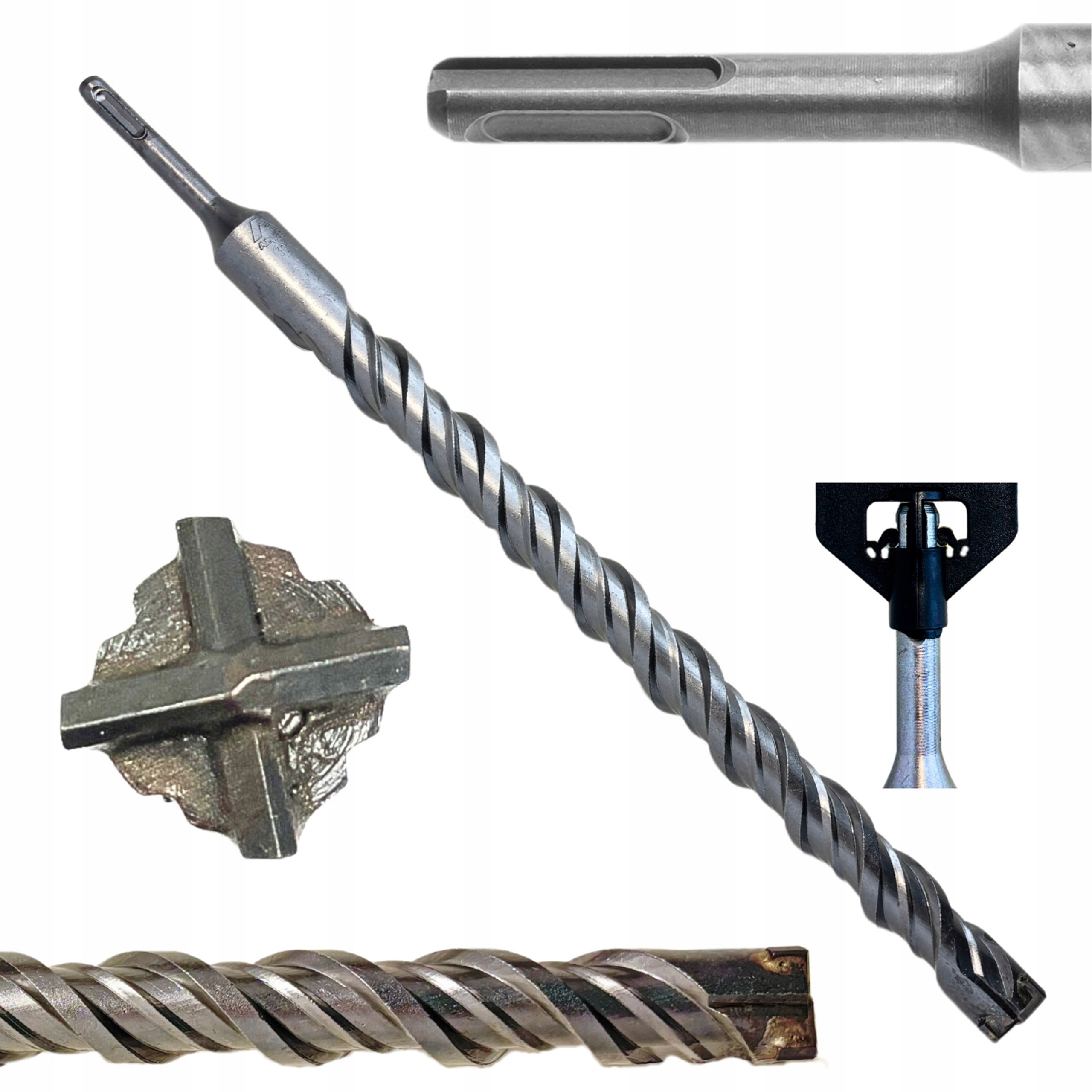 Vrták do betonu Sds Plus 32x460 mm křížový, vyztužený Allbe
