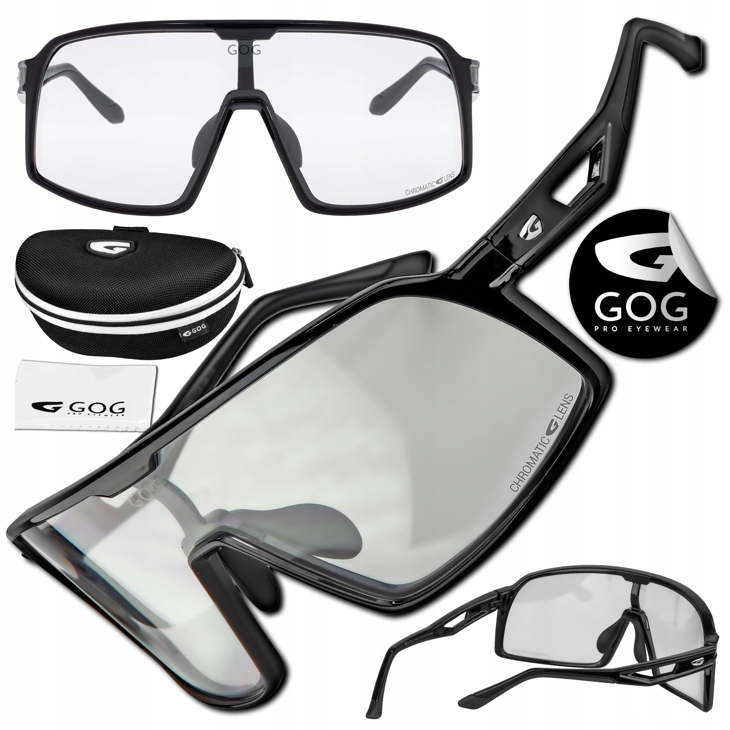 Sportovní Cyklistické Brýle Gog E500-1 Hyperion Velké Sklo S Fotochromem