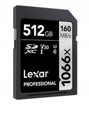 Lexar SDXC Professional 512GB 160MB/s U3 V30 1066x