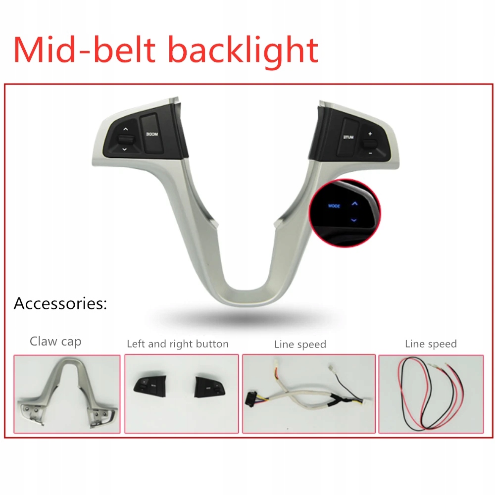 For Hyundai VERNA SOLARIS Multifunction Steering Wheel Buttons Audi