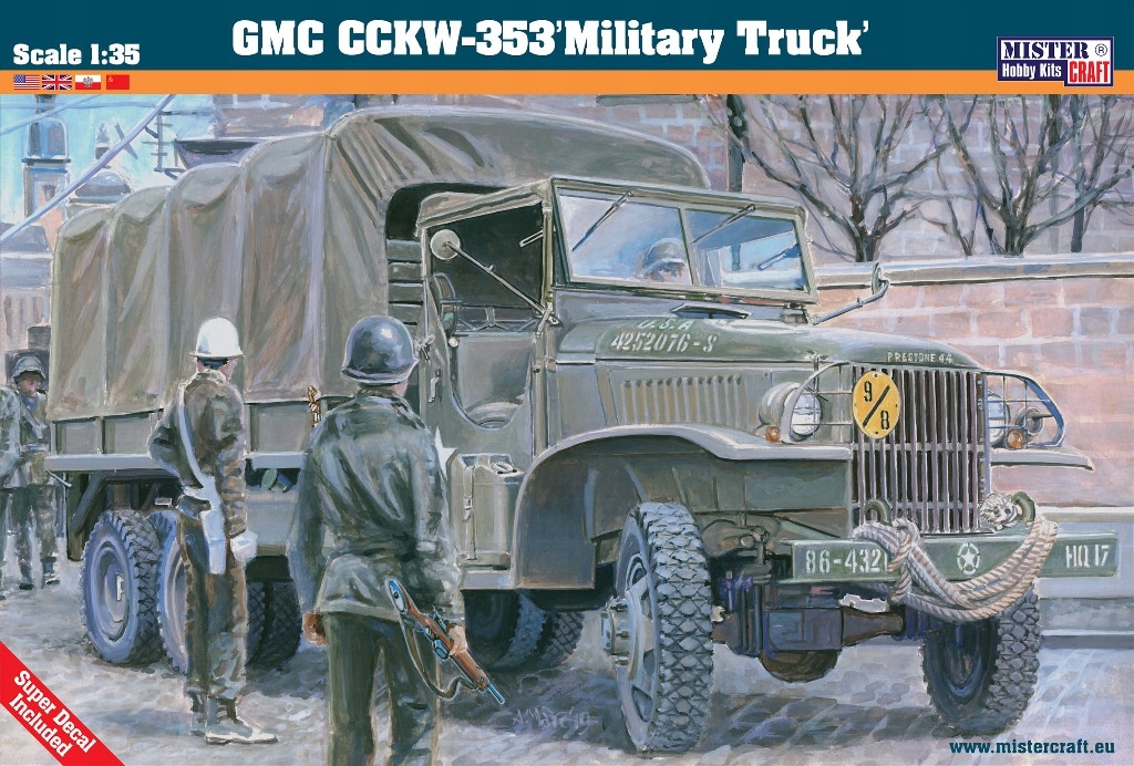 Mistercraft G-98 Gmc CCKW-353 Military Truck 1:35