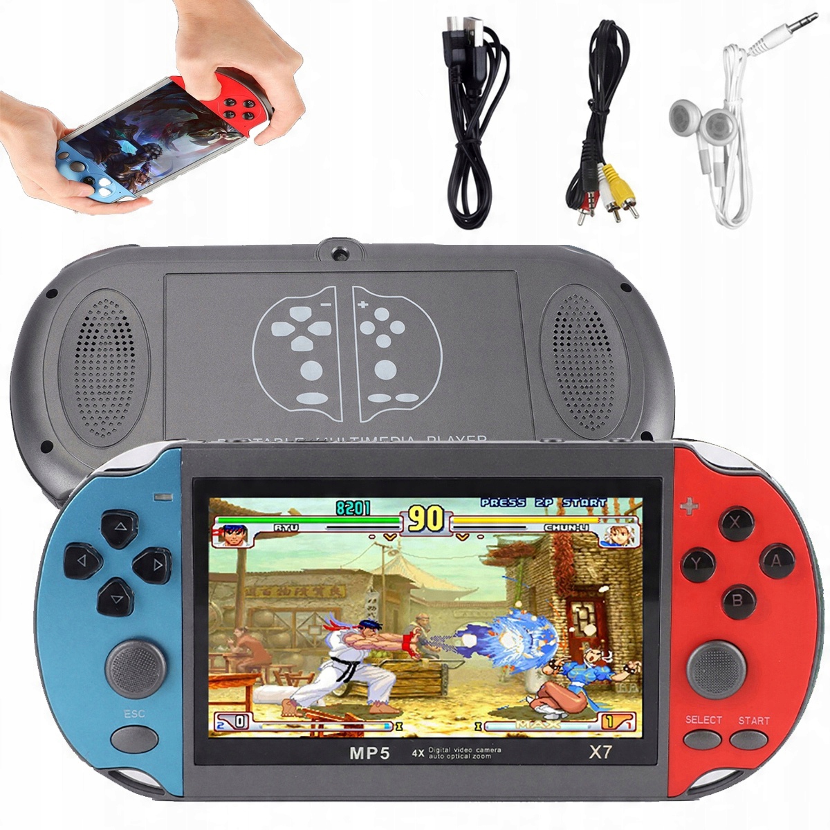 Konsola Przenośna Do Gier X7 8G Gra Retro Mini Wysokiej Jakości Sprzęt