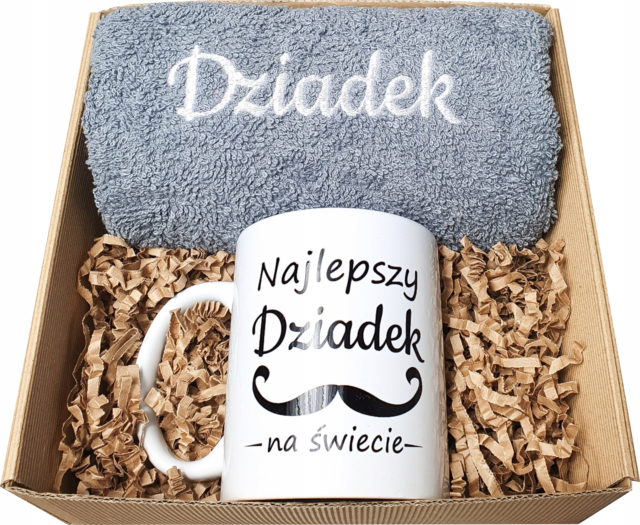 

Dla Dziadka Ręcznik Kubek Zestaw Z Haftem