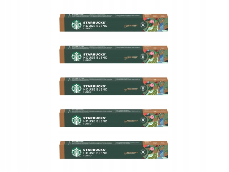 5 x Kapsułki Starbucks House Blend do ekspresu Nespresso