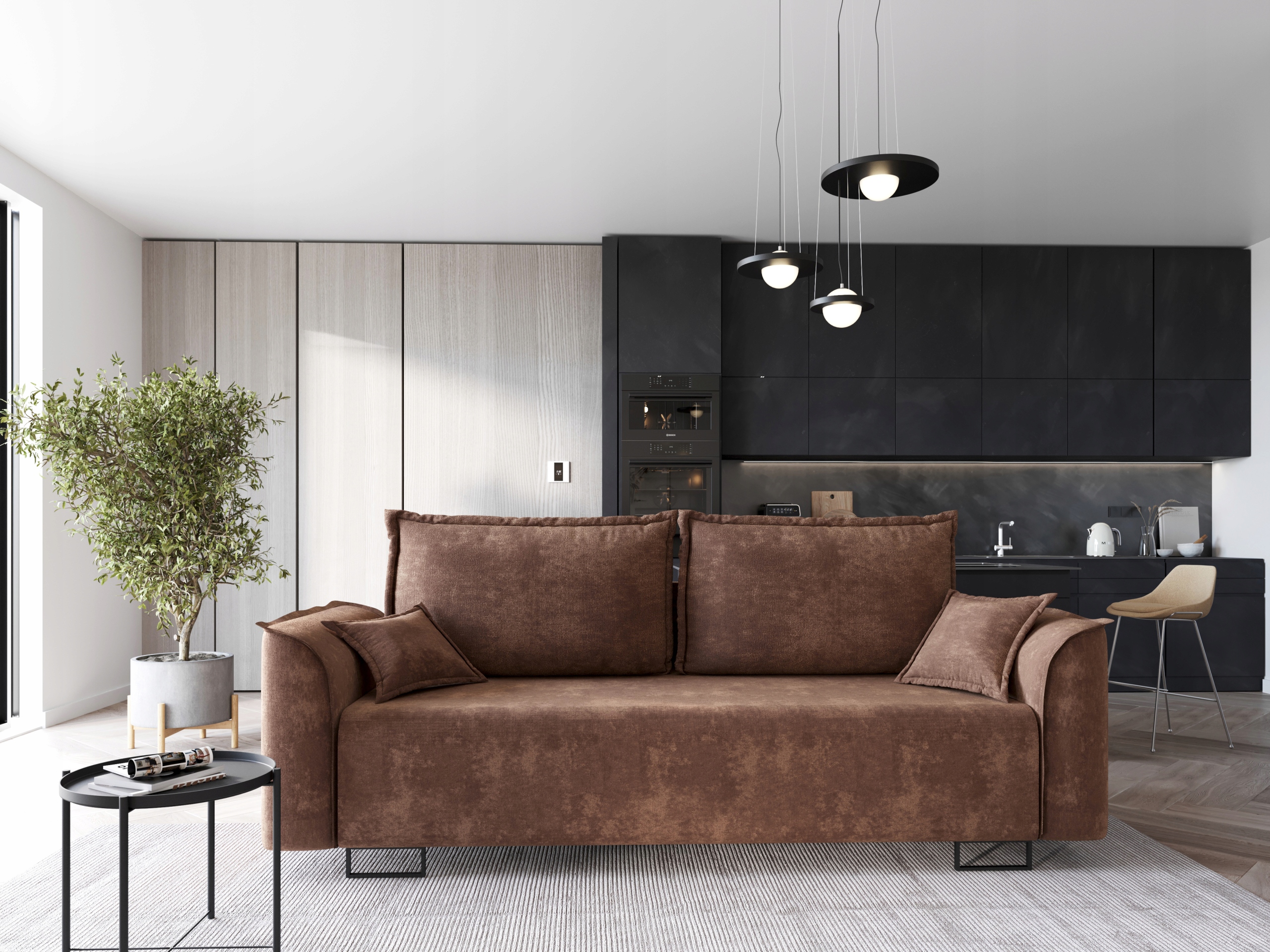 ELEGANCKA SOFA 225X74 SPRĘŻYNAMI BONELL FUNKCJA SPANIA I AUTOMATEM DL Kod producenta SZY