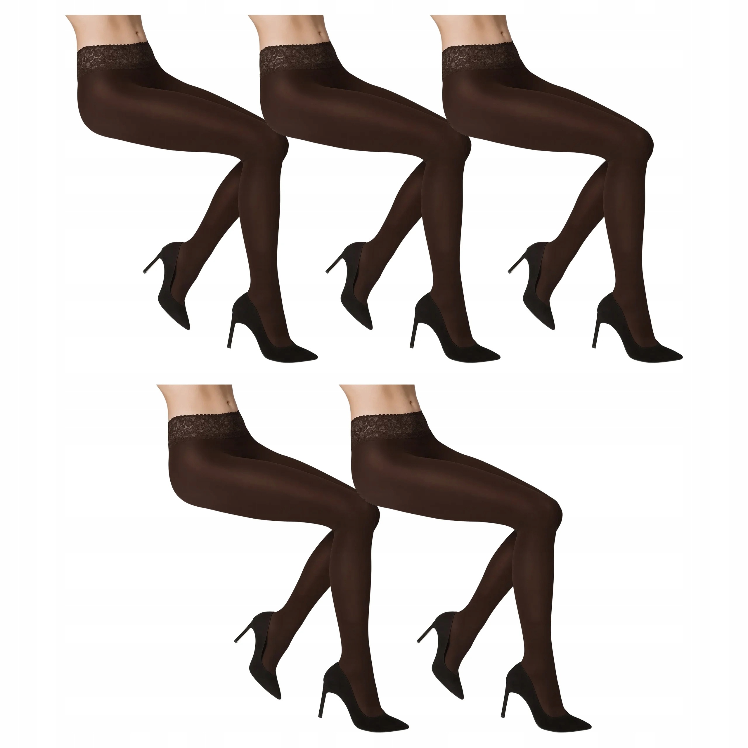 5 x Punčocháče Erotic Vita Bassa 50 den Marilyn Caffe 3-M