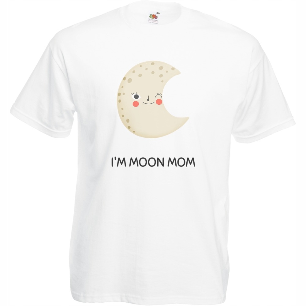 

Koszulka im moon mom zabawna M biała