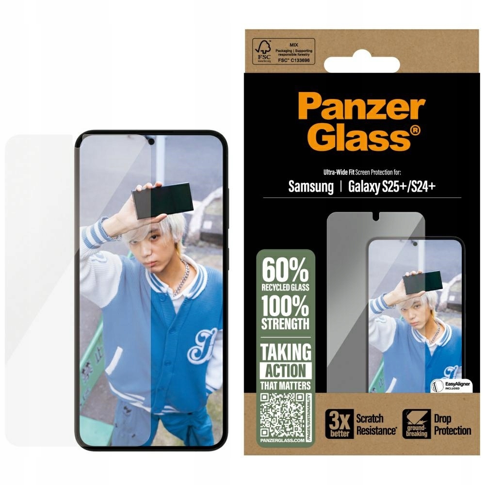 Sklo Panzerglass Ultra-Wide Fit Pro Samsung S25+ Ochrana