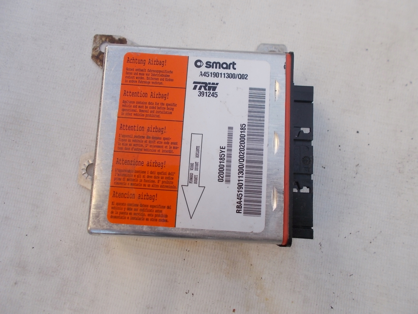SMART FORTWO 451 Блок airbag европа