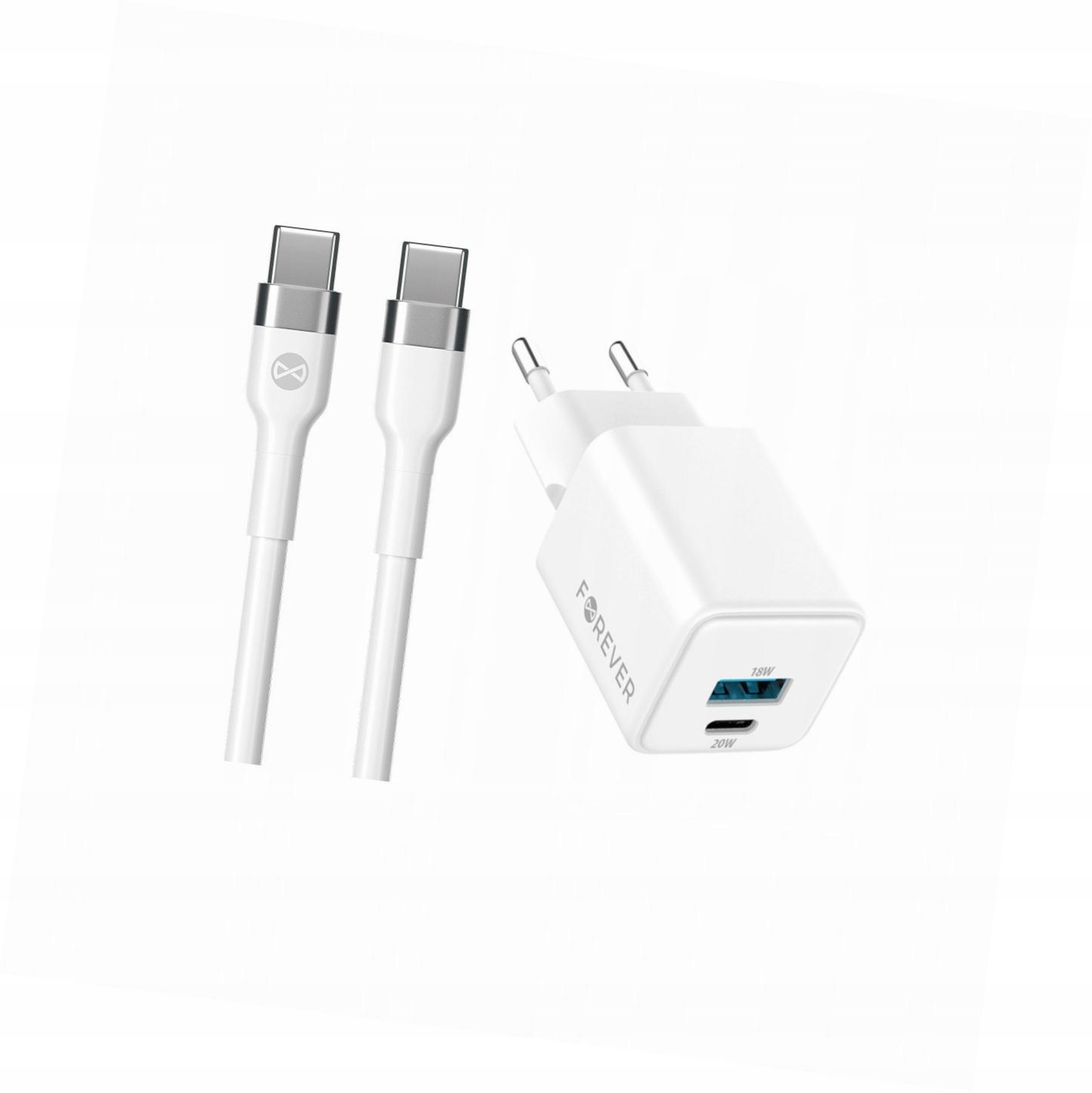 Szybka ładowarka GaN 20W 2 wejścia długim z kablem 2m do Realme Gt Master