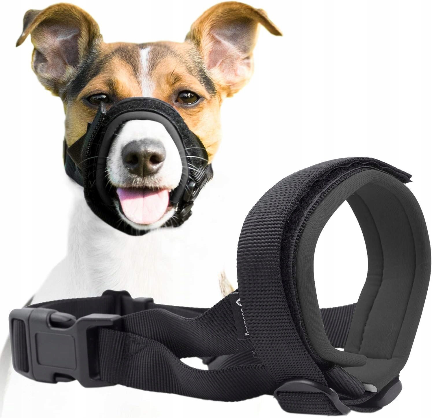 Levně Náhubek Měkká podšívka Bez Oděrek pro psa Velikost M Good Boy Černá