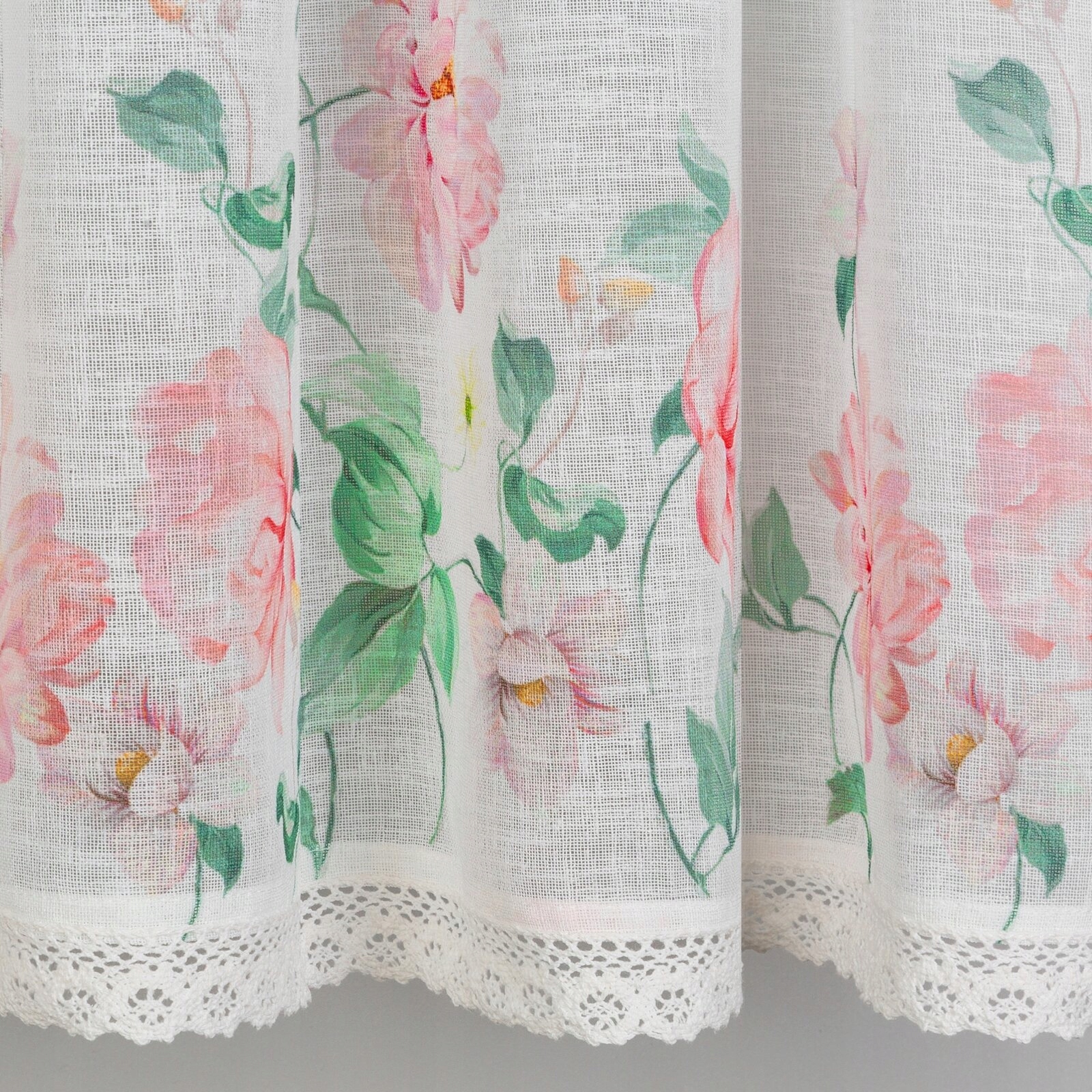 FIRANA GOTOWA ASTEJA NA TAŚMIE 150X60 CM BIAŁY Sposób zawieszania tunel