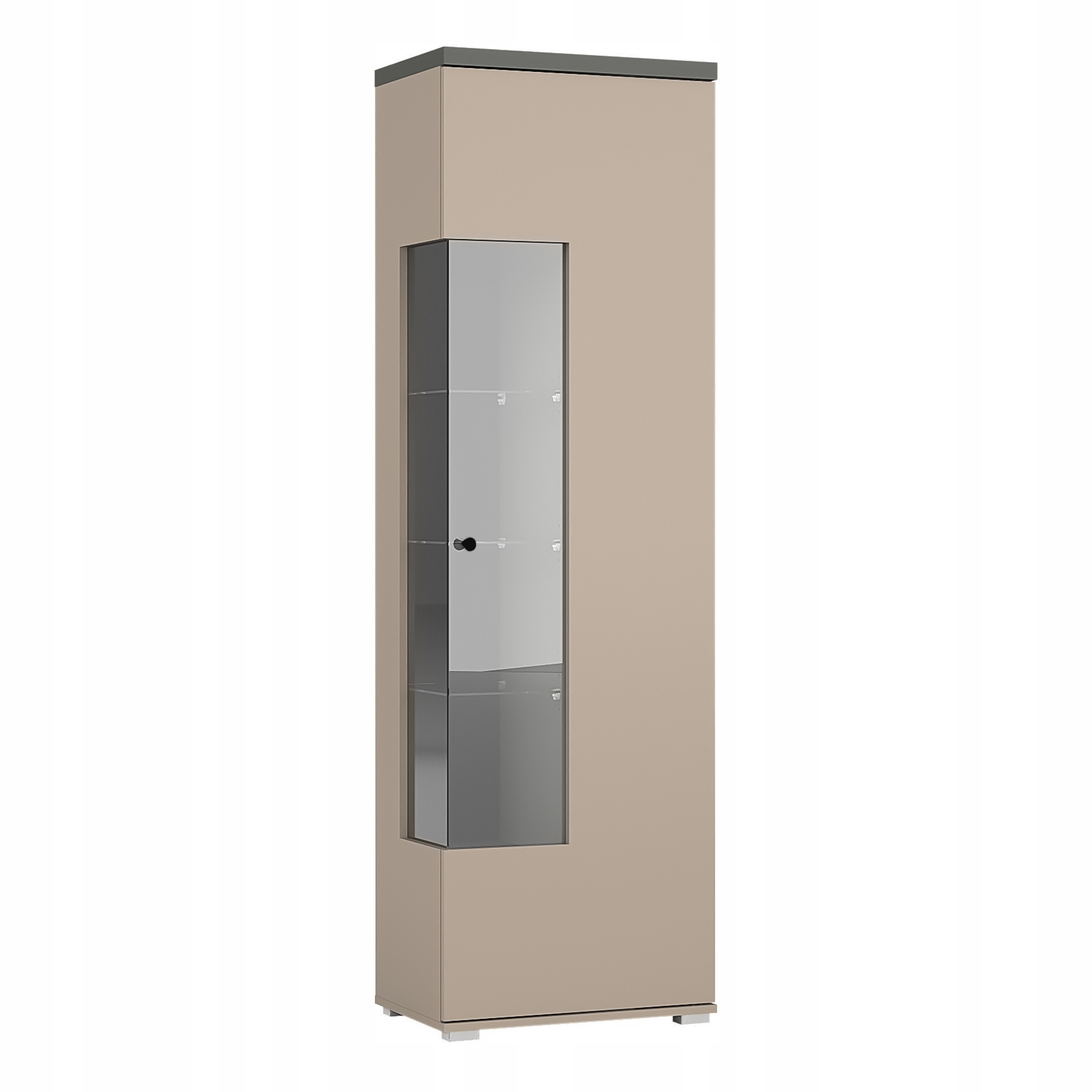 Vitrína Serenita 180 x 55 cm Stojící Congo Antracit Černá