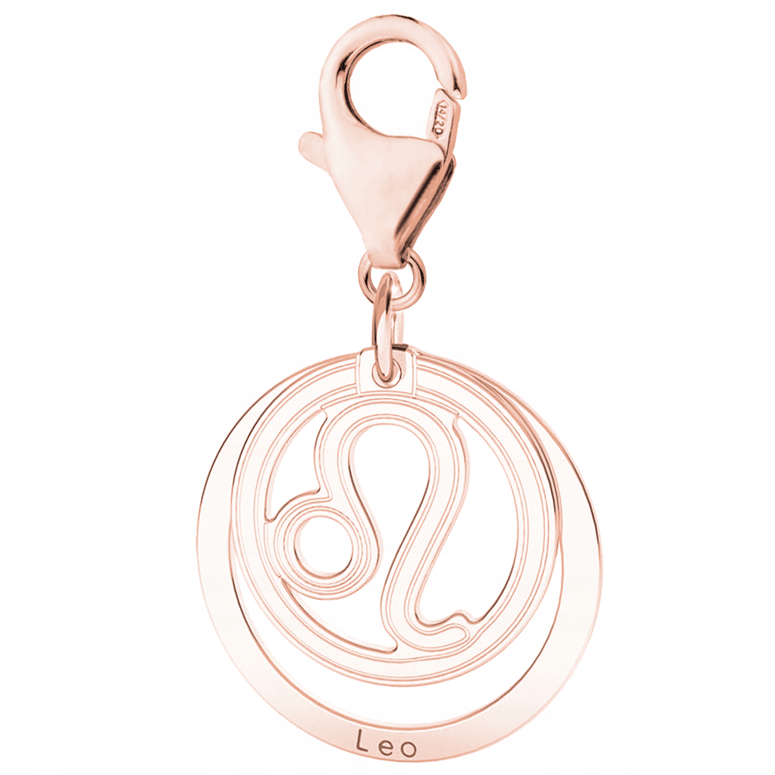 Přívěsek Znamení Lev růžové zlato stříbro 925