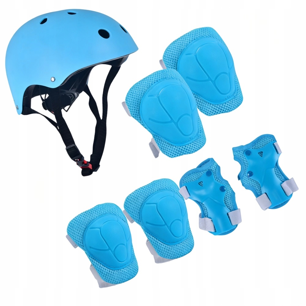 Kask Regulowany Orzeszek + Ochraniacze Zestaw Na Rolki Rower Hulajnogę