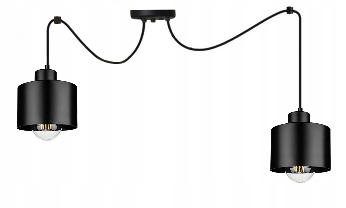 

Lampa Wisząca/sufitowa Led Loft Pająk Klosz Metal