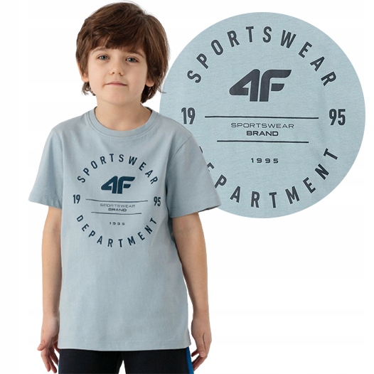 

Koszulka T-shirt Chłopięcy 4F JTSM003-33S r.152