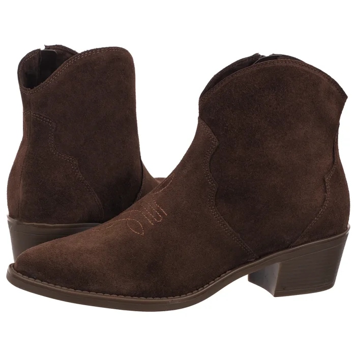 Dámské kožené boty Kovbojské Boty Ryłko Hnědé 4ZVB7___ _6TJ