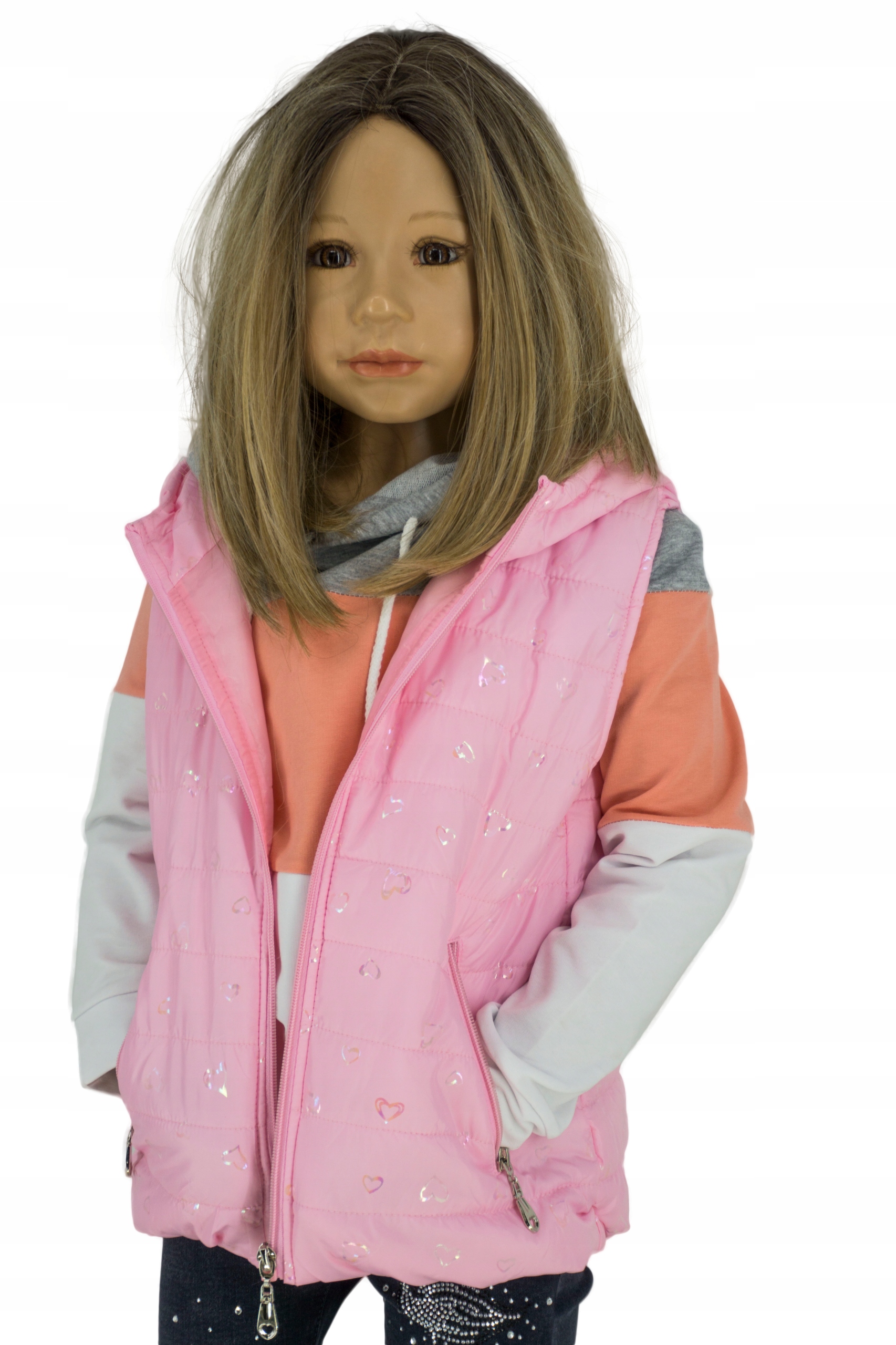 X34 Puchowa kamizelka bezrękawnik roz 104/110 Rodzaj bezrękawnik