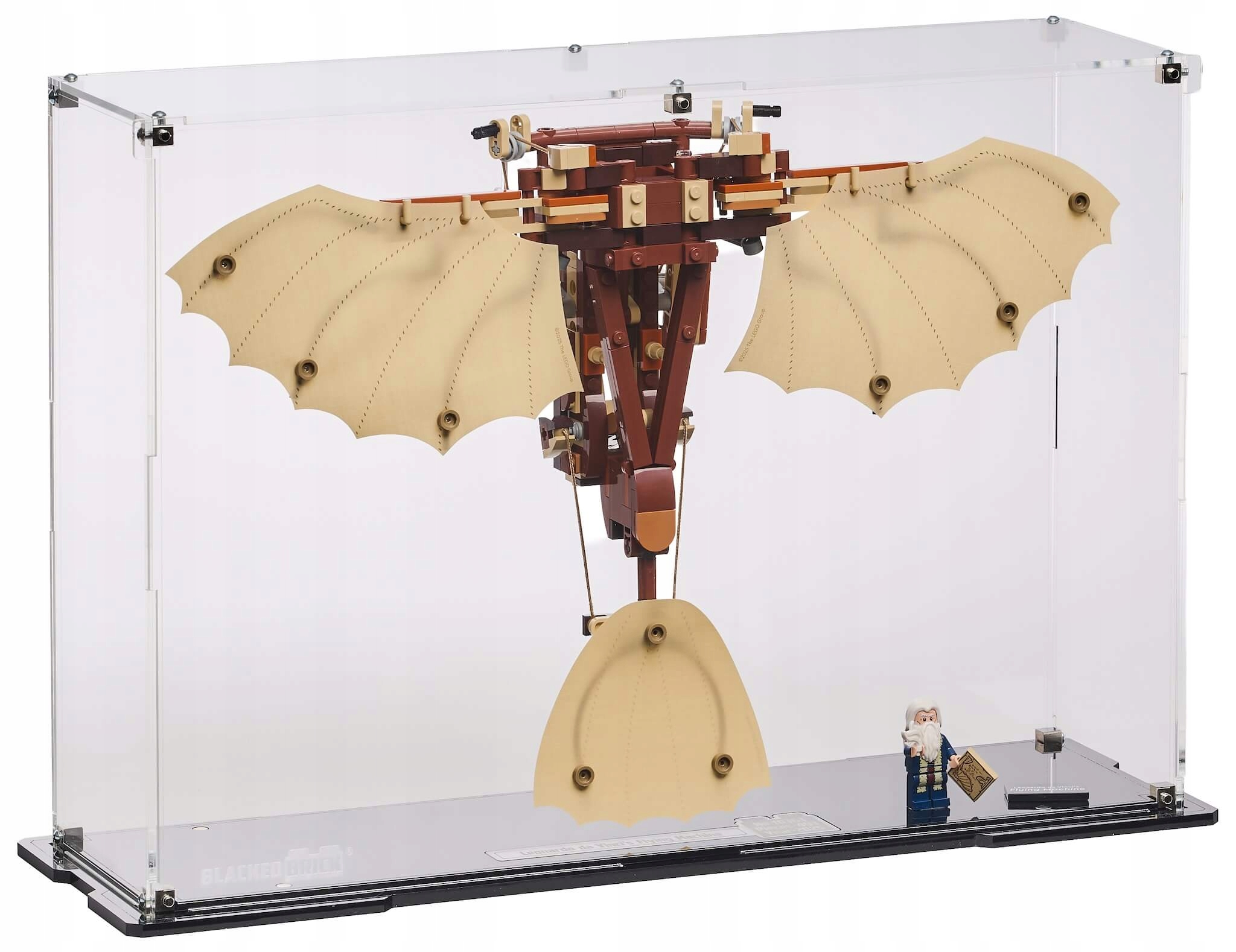 Vitrína Blacked Brick pre Lego 10363 Icons – Lietajúci stroj da Vinci