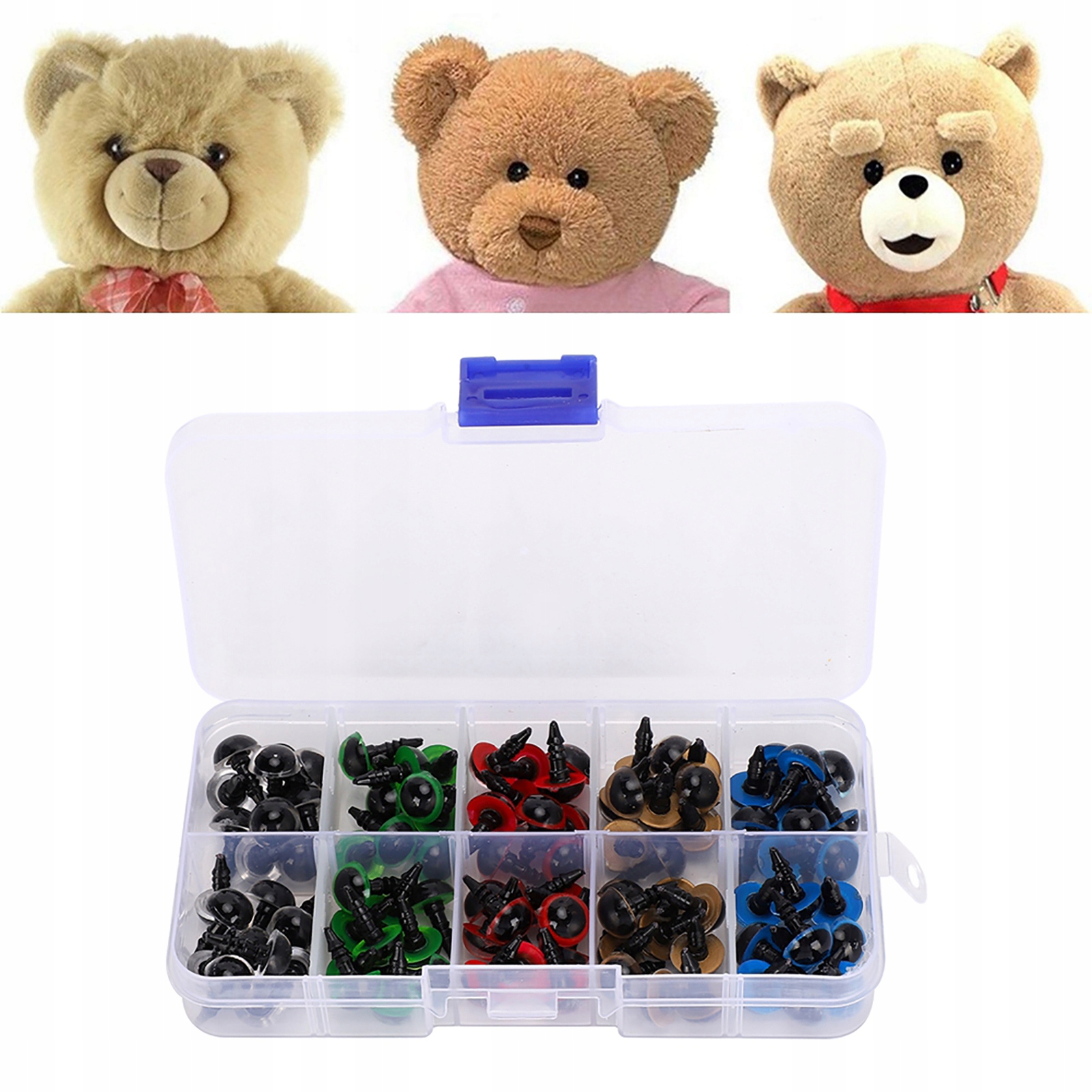 100 SZT BEZPIECZNE OCZY, OCZKA 10MM Kod producenta 875489