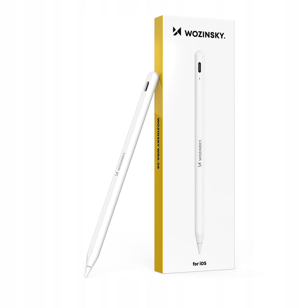 Dotykové Pero stylus WRA-08 pro Apple iPad 2018-2025 Usb-c bílý