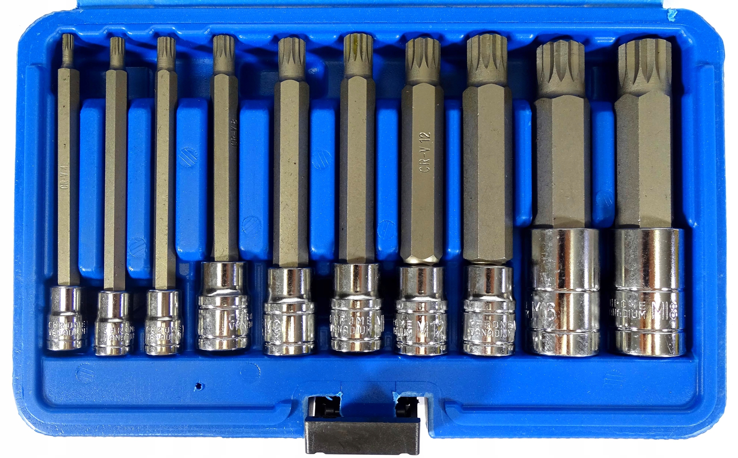 ZESTAW NASADEK SPLINE M4-M18 DŁUGIE