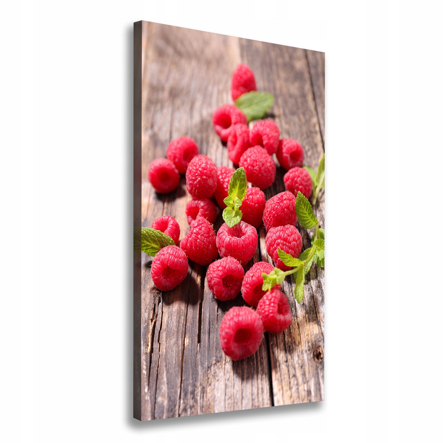 

Nowoczesny fotoobraz canvas na ramie Maliny 60x120