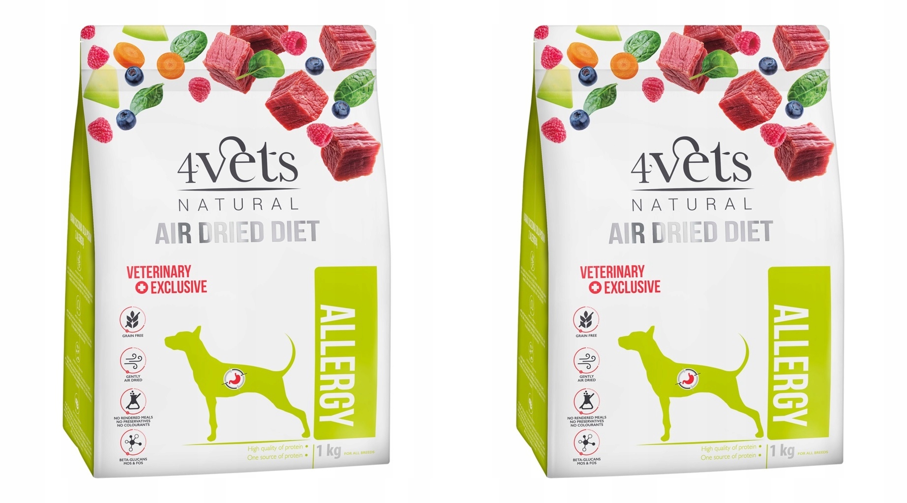 Levně 4Vets Natural Alergie pro psy 2 x 1 kg