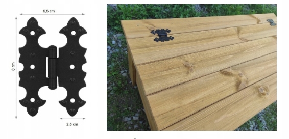 Skrzynia na KÓŁKACH 120x40x50 Wysokość mebla 49 cm