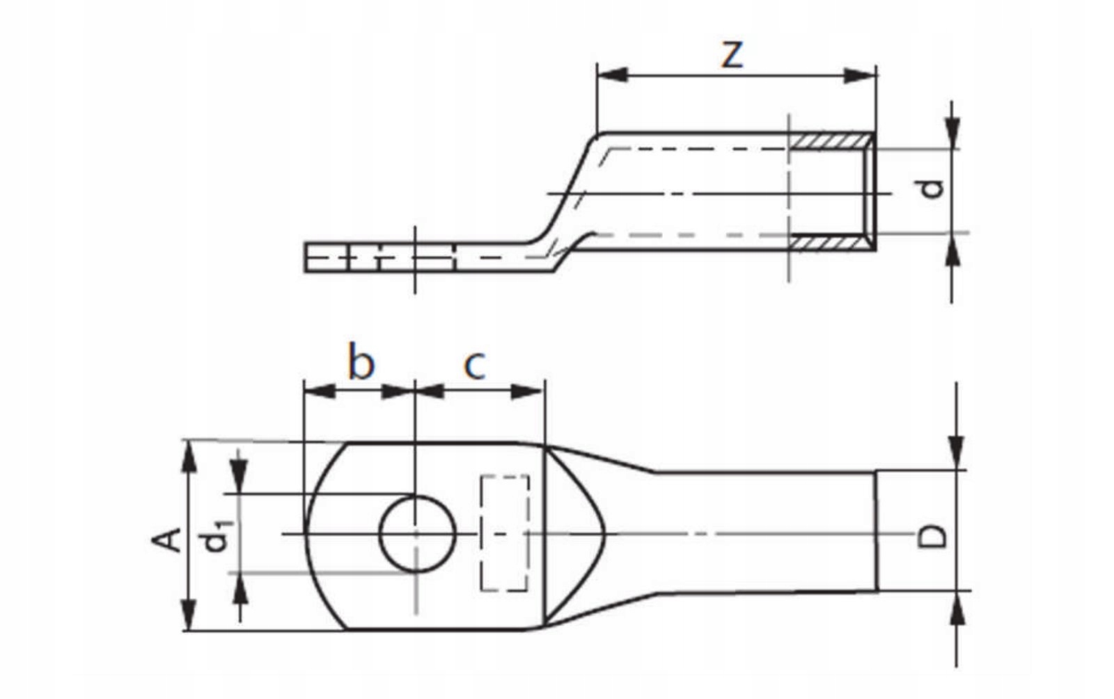 Końcówka kablowa CU K 10/8 Marka inna