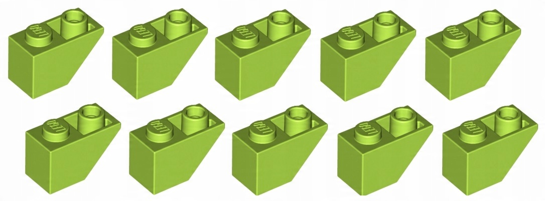 

Lego skos odwrócony 1x2 limonkowy 10 szt. 3665