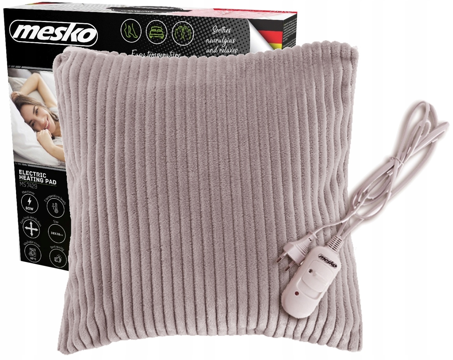 Poduszka Elektryczna Koc elektryczny Mata Podkładka Rozgrzewająca 38x38cm