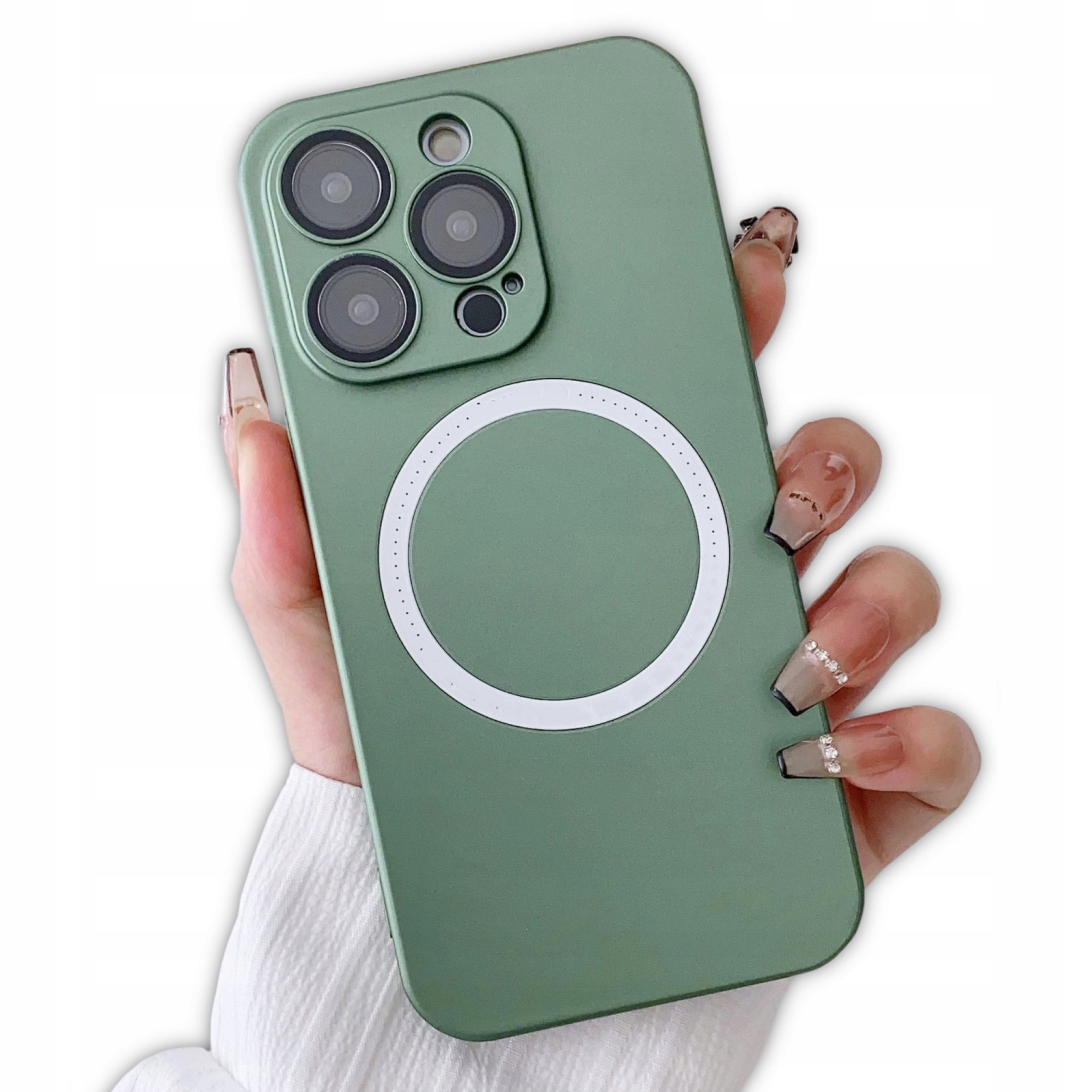 MATOWE ETUI OBUDOWA MAGSAFE DO IPHONE 13 PRO MAX KOLORY + SZKŁO HARTOWANE Kolekcja Mat Pełna Ochrona