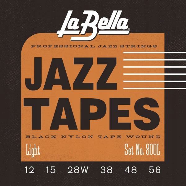 Struny La Bella 800L Jazz Tapes Black (12-56)