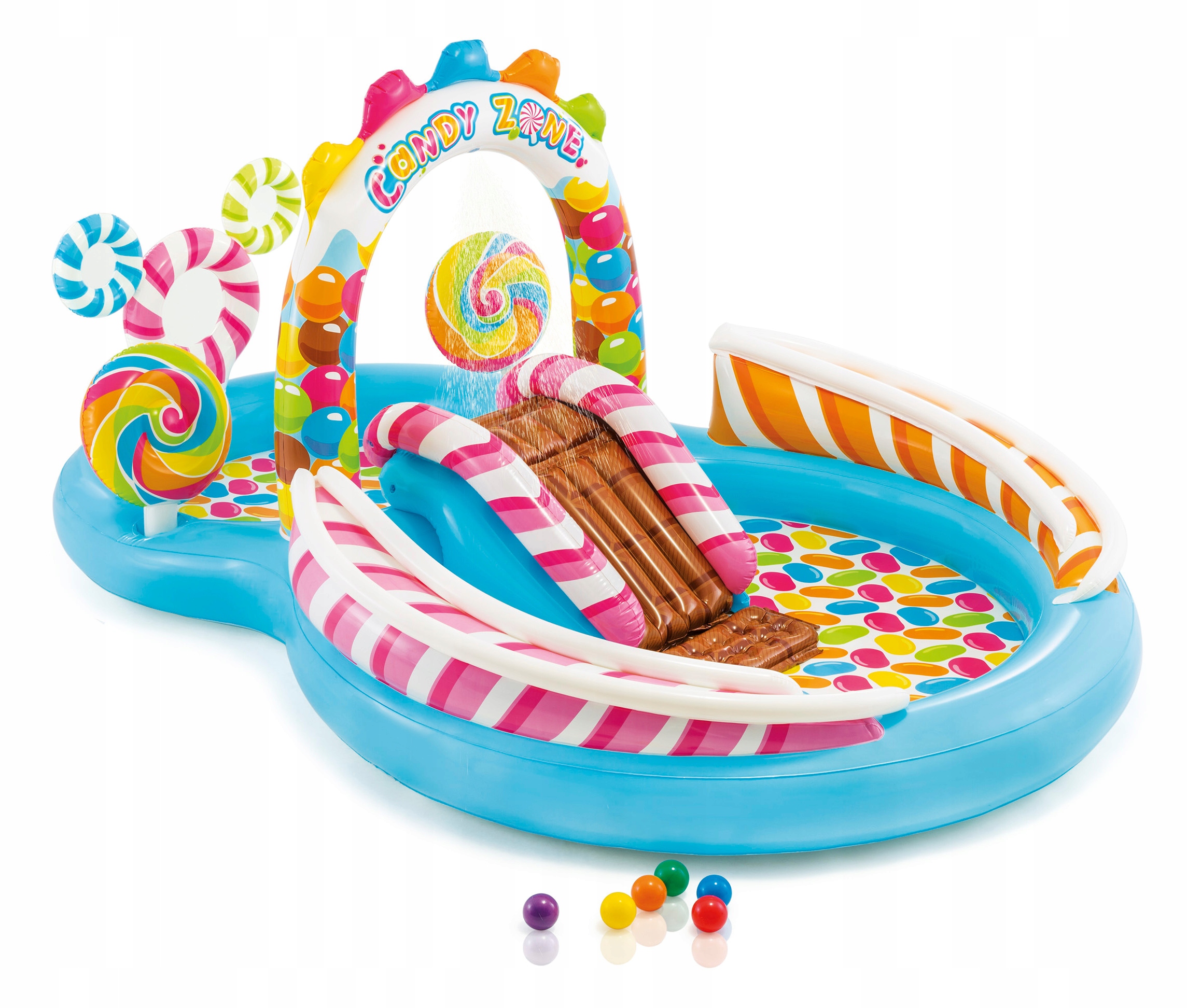 Vodné Ihrisko Pre Deti Cukrárová Zóna 295x191x130 cm Intex 57149