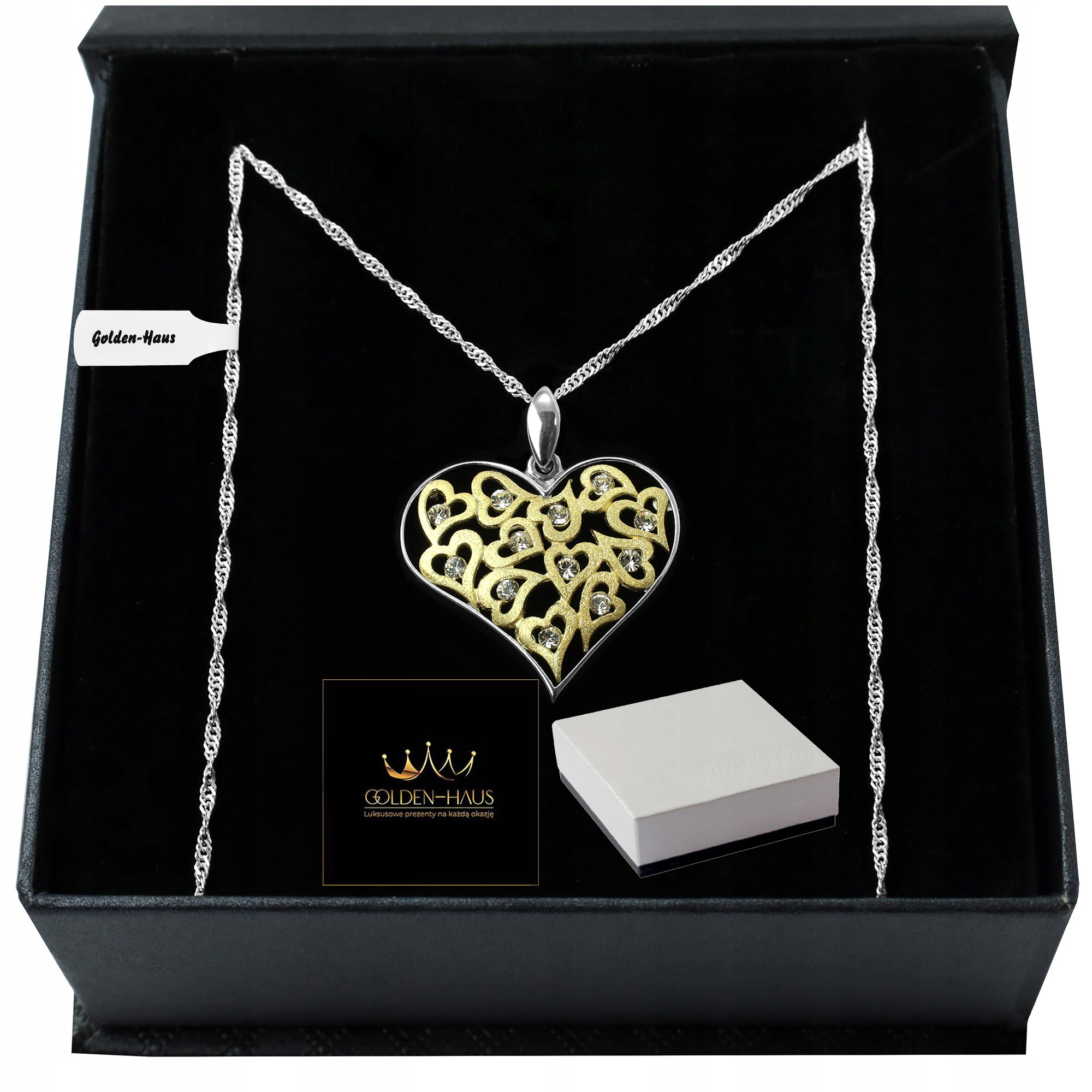 Stříbrný Řetízek Se Srdíčkem A Zirkony 925 Dárek Pro Babičku