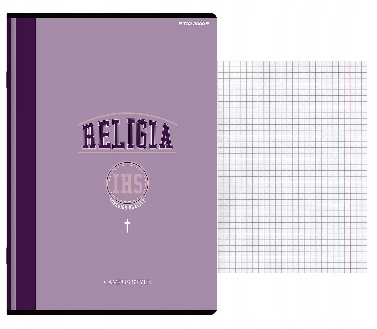 Zeszyt RELIGIA A5 32 kartek w kratkę Top 2000