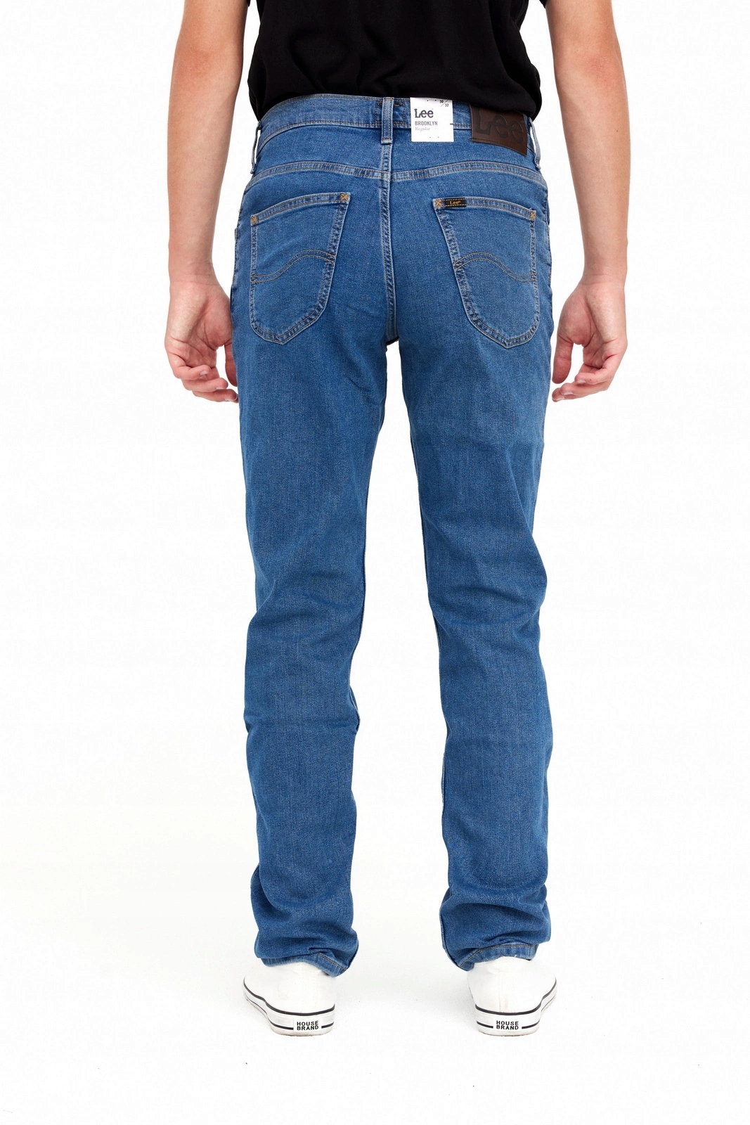 Pánské jednoduché džínové kalhoty Lee Brooklyn MID Stone L76XSQ44 30/32