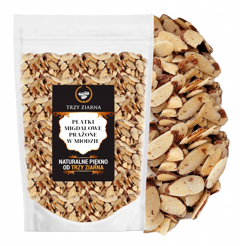 Migdały Trzy ziarna płatki 200 g (5902802824998) • Cena, Opinie ...